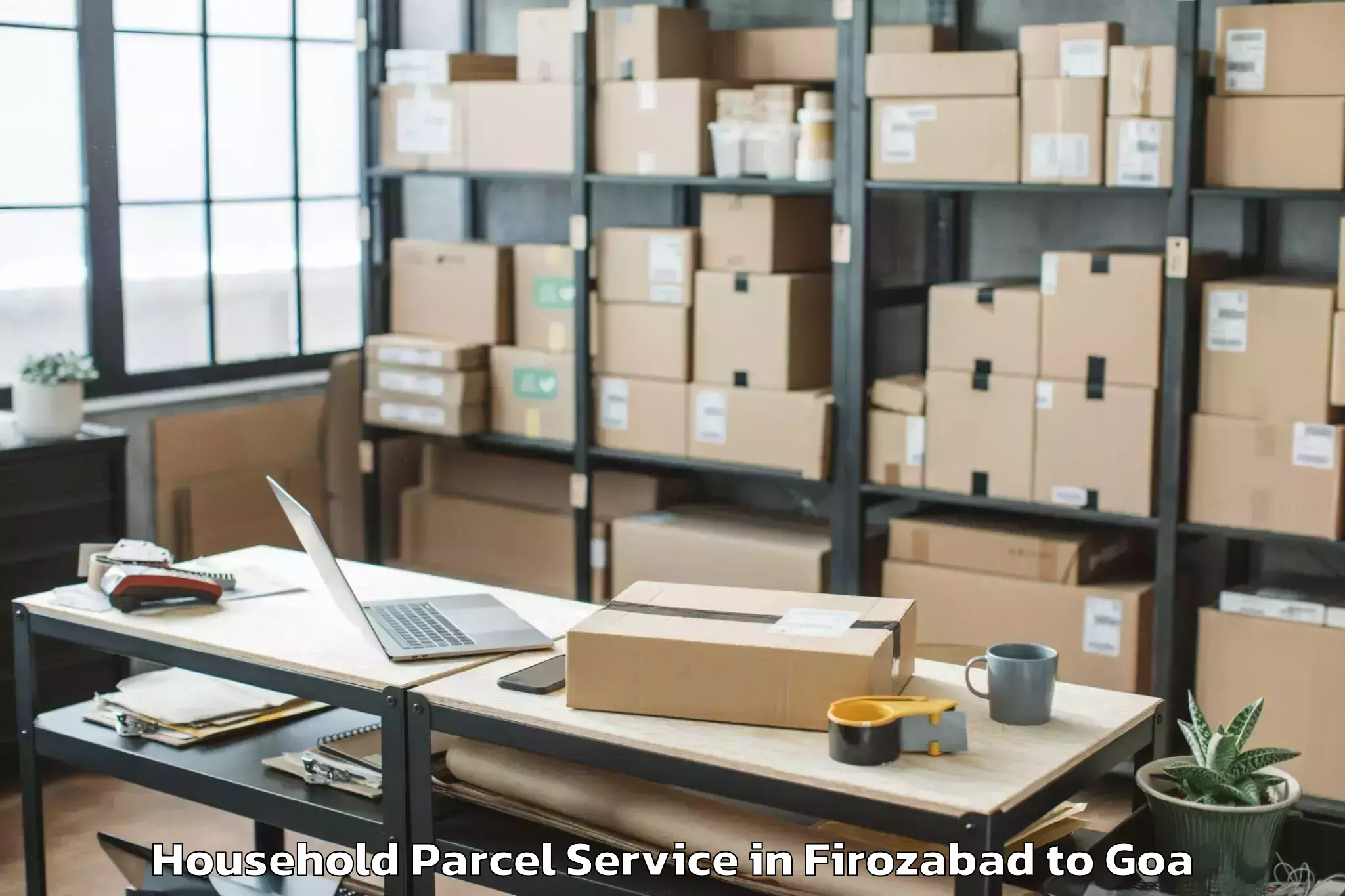 Hassle-Free Firozabad to Bambolim Household Parcel